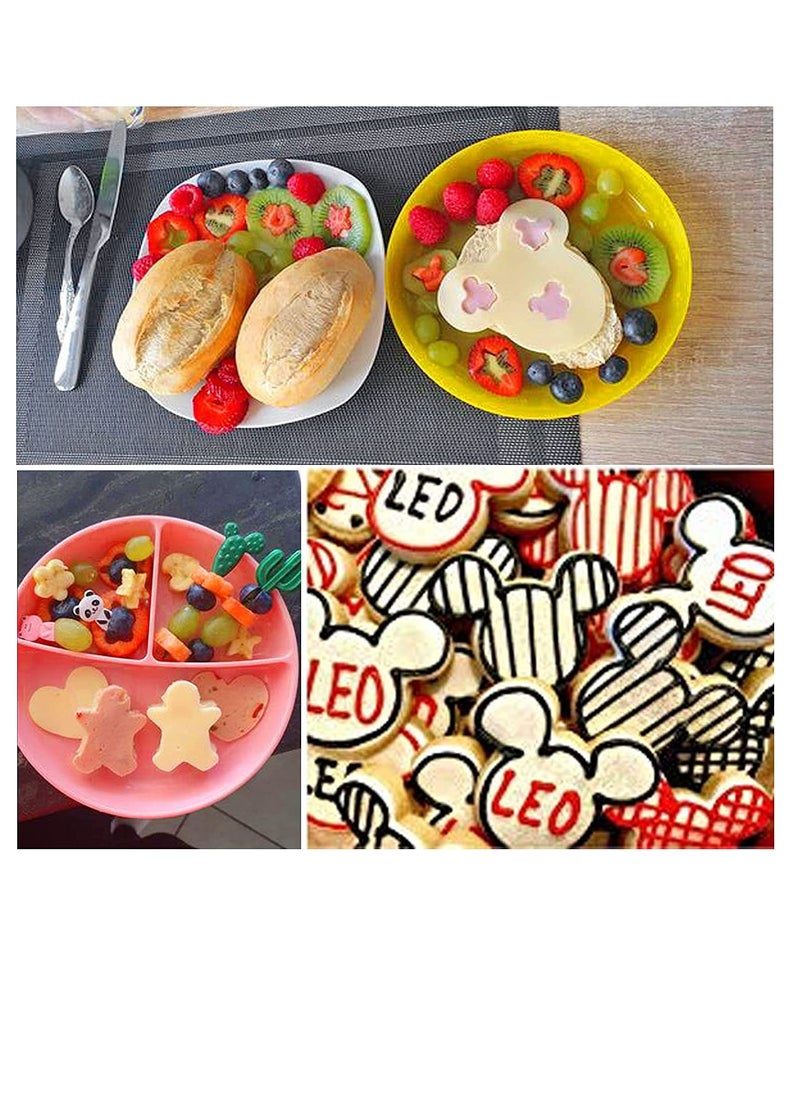 TFIXOL - 34 pcs/set Sandwich Cookie Mold Dinosaur Dolphin Mermaid Tail Mouse Head Embossing Mold Fruit Printer Bread Cutter Baking Supplies Party Favors Back To School Supplies - Image 1