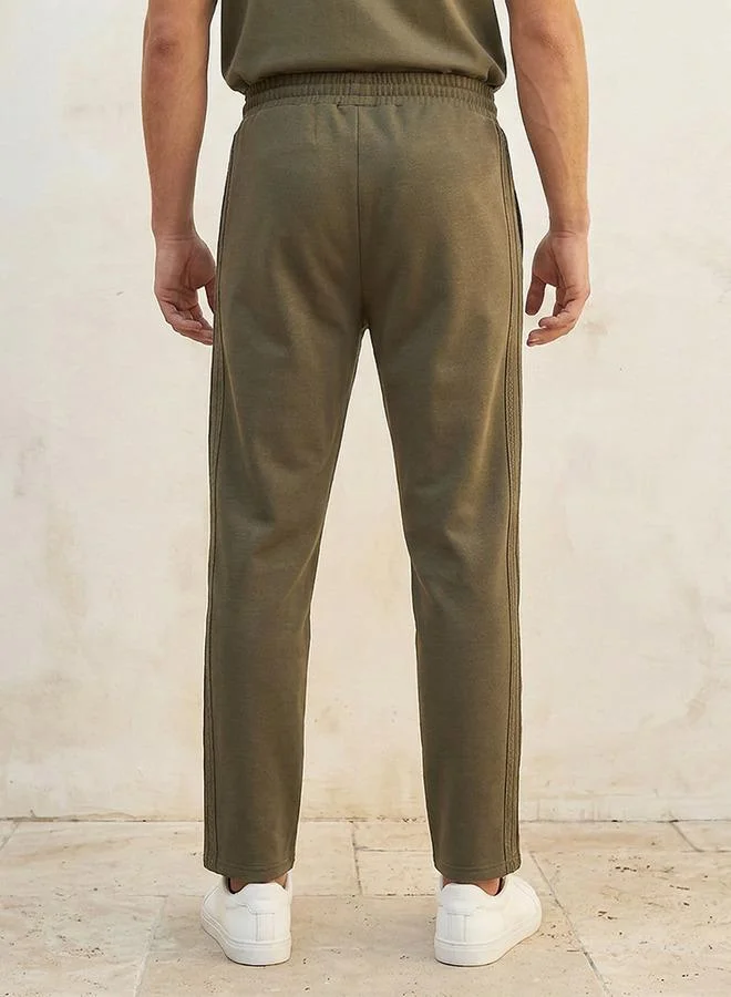 Kappa GREEN Kappa Drawstring Waist Track Pants for Men | Best Price UAE