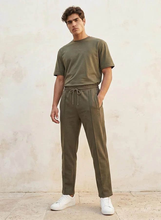 Kappa GREEN Kappa Drawstring Waist Track Pants for Men | Best Price UAE