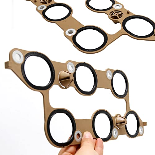 Saihisday 12590958 Lower Intake Manifold Gaskets Replacement for Buick Enclave Chevrolet Traverse GMC Acadia 2009-2016 Replacement for Cadillac CTS 2008-2011 Replacement for Buick Lacrosse Chevrolet Camaro - Image 4