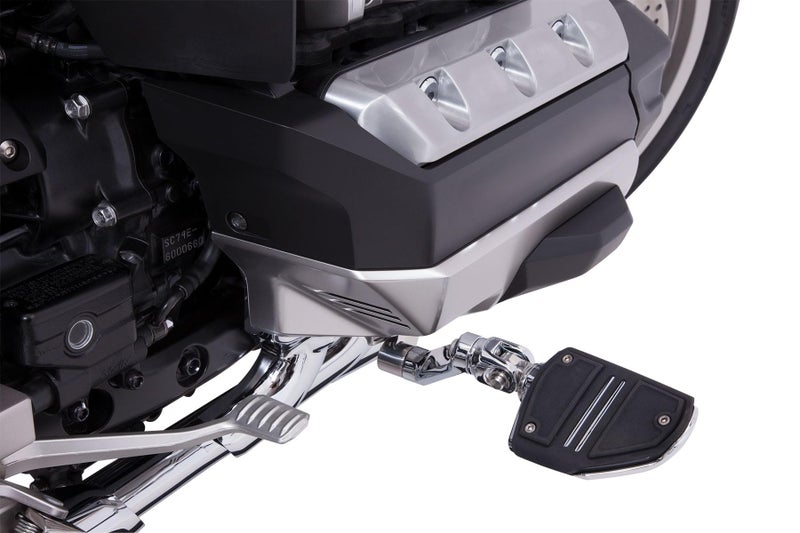 Goldstrike 3Way Adjustable Highway Peg Mounts with Twin Rail Footrest pair for Gold Wing