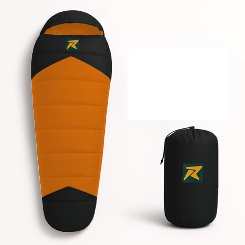 Rocksport Camplite +10°C to +20°C Mummy Shape Sleeping Bag for Camping, Hiking, Indoor & Outdoor, Warm Sleep Bag l Free Adventure Pass - Image 1