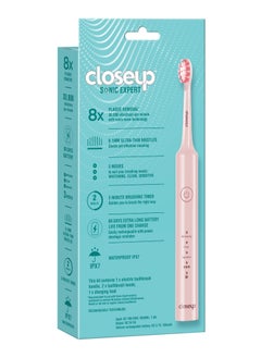 Closeup Sonic Expert Pink Rechargeable Toothbrush  - Image 2