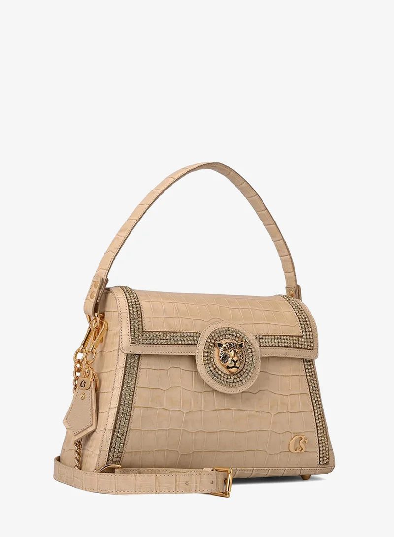 Carmen Steffens Premium Croco Off-White Bag