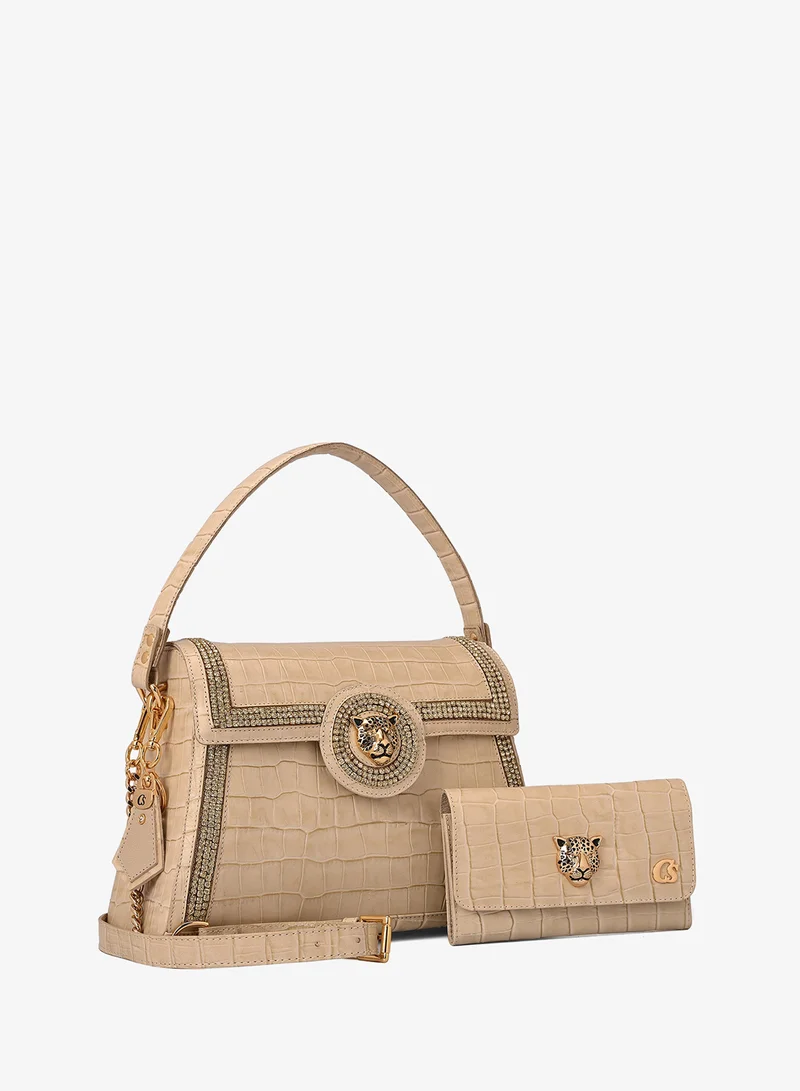 Carmen Steffens Premium Croco Off-White Bag