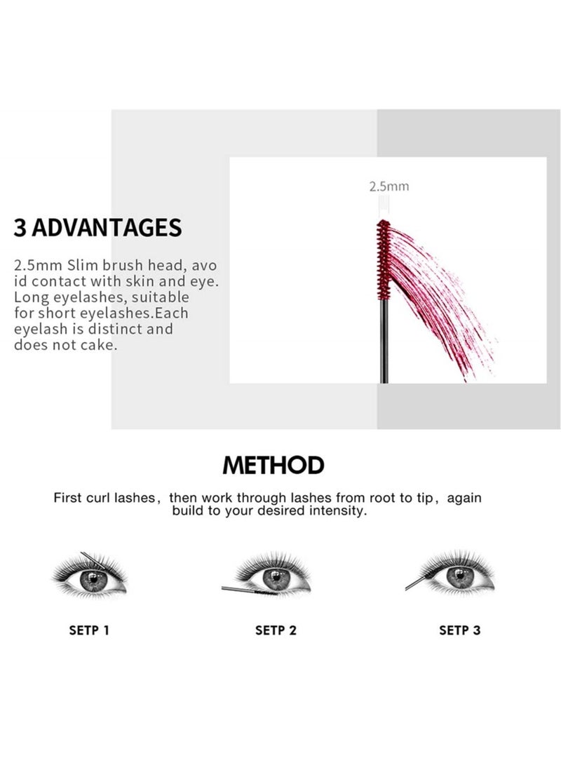 Excefore Colorful Waterproof Mascara for Eyelashes Set, Mascara for eyelashes Long lasting Fiber Lash Mascara for Women Eye Makeup - Image 4