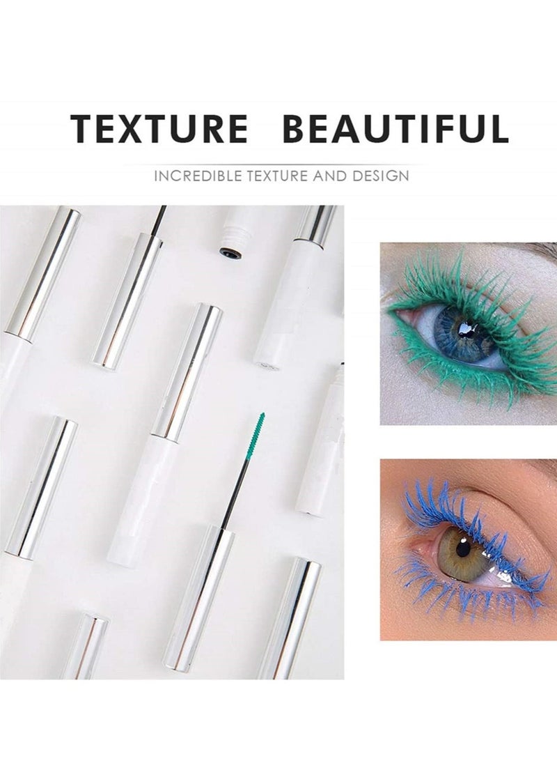 Excefore Colorful Waterproof Mascara for Eyelashes Set, Mascara for eyelashes Long lasting Fiber Lash Mascara for Women Eye Makeup - Image 5