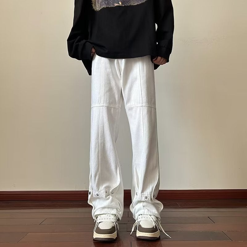 Unisex Classic Denim Jeans Loose Fit Daily Outdoor Wear - Image 4