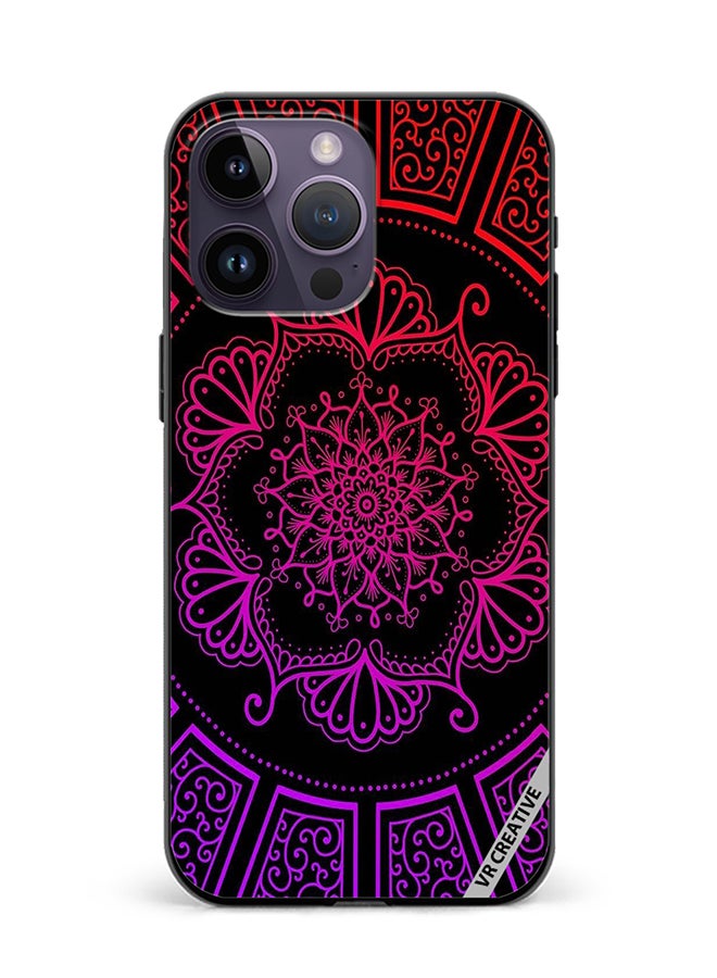 VR CREATIVE Protective Case Cover For Apple iPhone 15 Pro Max Mandala Design Multicolour - Image 1
