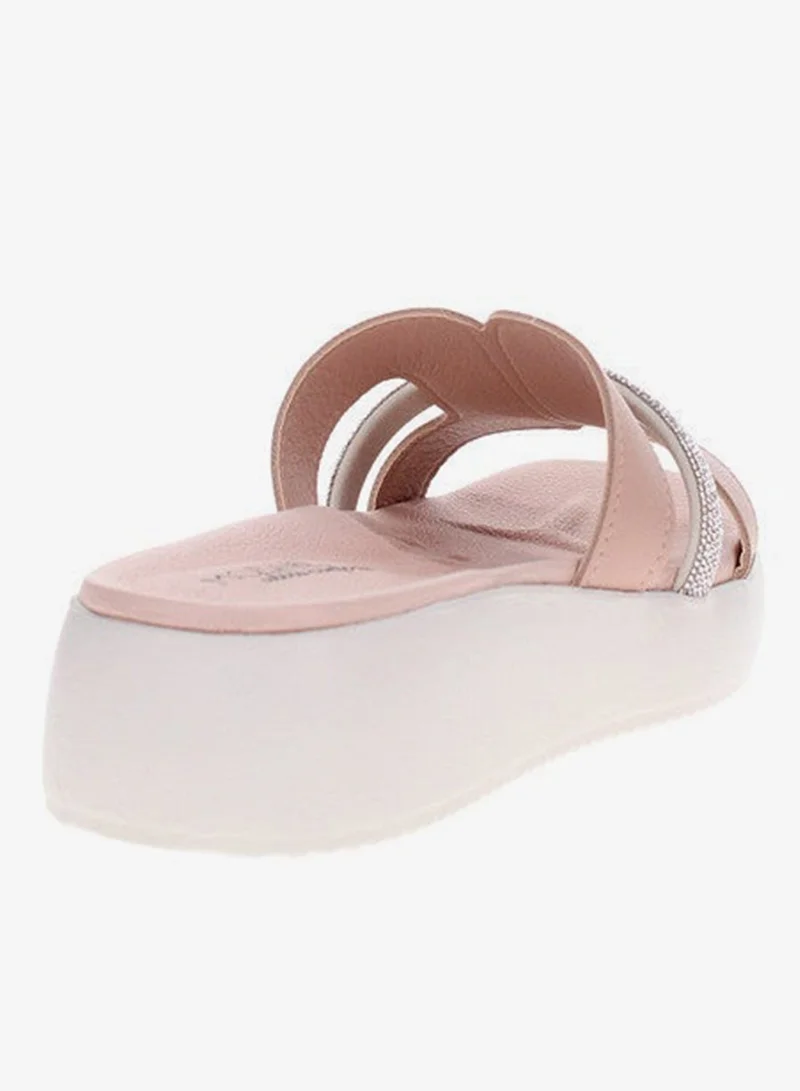 Modare Beige Flat Sandals for Women – Stylish Ladies Flat Sandals & Comfortable Flat Slippers for Women | Best Price UAE