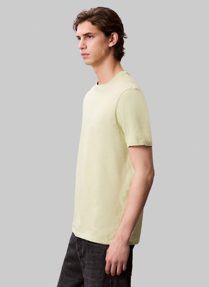 Calvin Klein Jeans Solid Regular Fit Crew Neck T-Shirt - Image 3