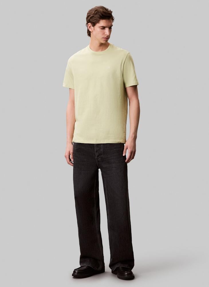 Calvin Klein Jeans Solid Regular Fit Crew Neck T-Shirt - Image 5