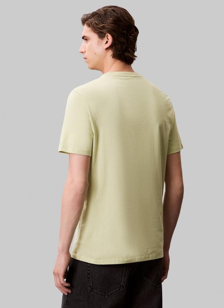 Calvin Klein Jeans Solid Regular Fit Crew Neck T-Shirt - Image 2