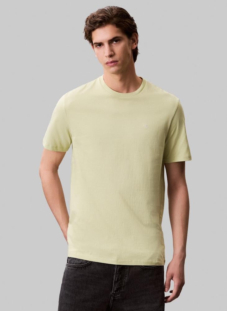 Calvin Klein Jeans Solid Regular Fit Crew Neck T-Shirt - Image 1