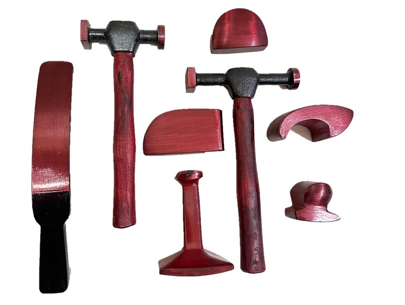KROST 8pc Denting Kit Auto Body Fender Repair Hammer and Dolly Set | Car Body Repair Tool Kit for Dents with Metal Tool Case (8pc Denting Kit) - Image 4