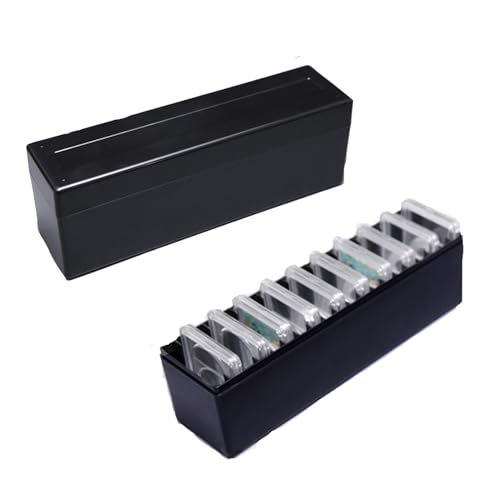 MUDOR Coin Slab Storage Box, Holder Case Slot Compatible with 20 Slab PCCB PCGS, Olny Box,Plastic Case for Collectors - Image 1