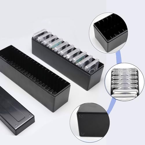 MUDOR Coin Slab Storage Box, Holder Case Slot Compatible with 20 Slab PCCB PCGS, Olny Box,Plastic Case for Collectors - Image 4
