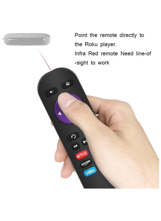 HuHa - Replacement Remote Control for Roku Box Model: Roku 1, Roku 2(HD, XD, XS), Roku 3, Roku LT, HD, XD, XDS, Roku N1 - Image 1