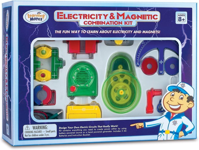 Popular Playthings Electricity and Magnetic Combination Kit for Kids, STEM Educational Toy - Image 1