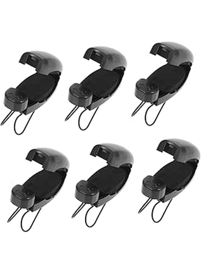 6pcs Sunglasses Clips for Car Visor Quick Access Glasses Holder Magnetic - Image 1