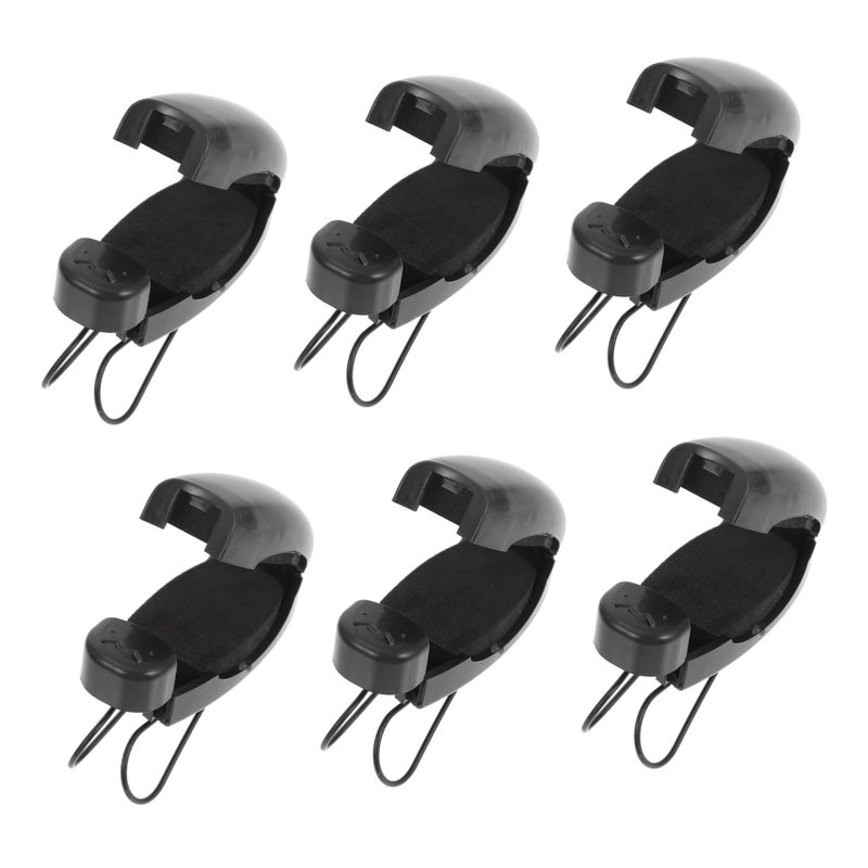 6pcs Sunglasses Clips for Car Visor Quick Access Glasses Holder Magnetic - Image 2