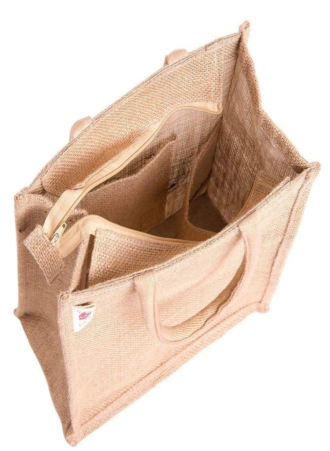 BLACKBOXES Multipurpose Lunch Jute Bag - (11 x 9 x 6 Inch) - Image 3