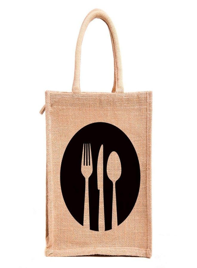 BLACKBOXES Multipurpose Lunch Jute Bag - (11 x 9 x 6 Inch) - Image 1