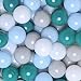 GOGOSO Ball Pits Balls Toddlers 50 100 200 500 Plastics Shape Ball NonPhthalate NonBPA NonToxic 22Inch Crush Proof Play Balls GreenBlueGrayWhite 100 Balls - Image 2