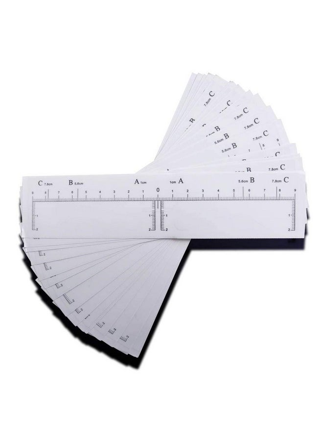 Eyebrow Stencil Disposable Eyebrow Shaper Kit 50Pc Transparent Mapping Stickers Eyebrow Stencils For Microblading Pmu And Brow Mapping Quick Makeup Peel & Stick Eyebrow Stencil Kit