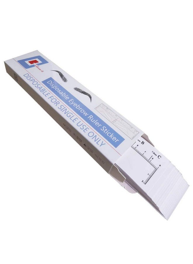 Eyebrow Stencil Disposable Eyebrow Shaper Kit 50Pc Transparent Mapping Stickers Eyebrow Stencils For Microblading Pmu And Brow Mapping Quick Makeup Peel & Stick Eyebrow Stencil Kit