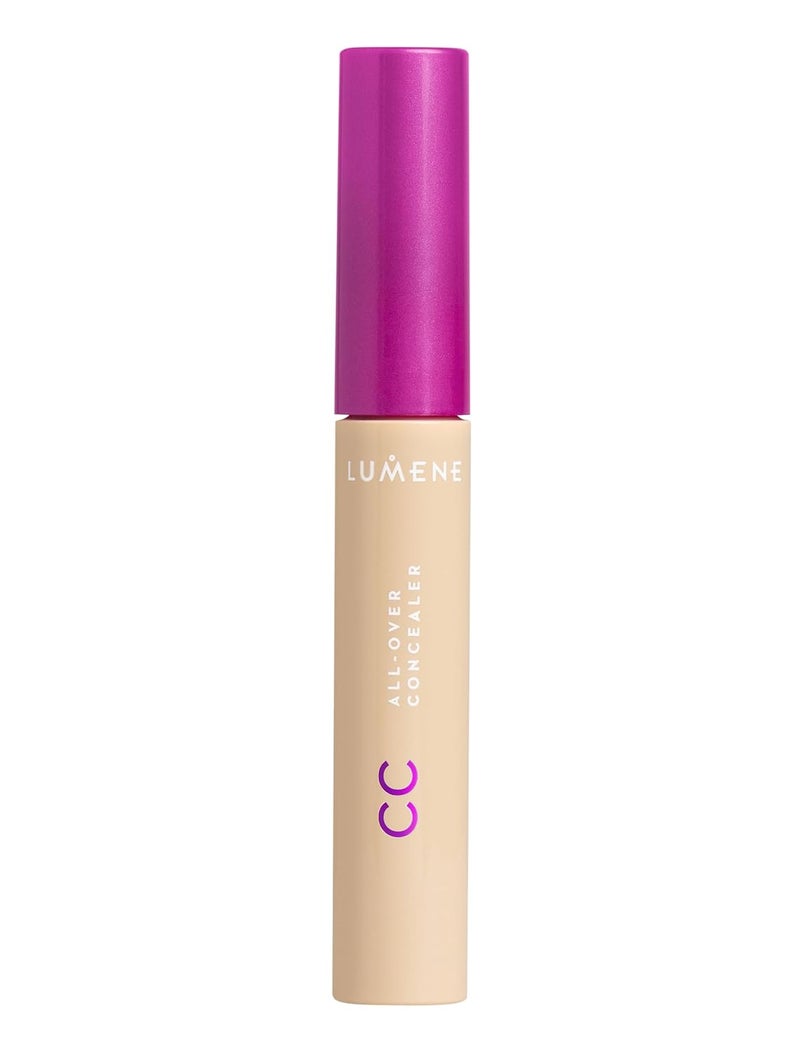 Lumene Under Eye Concealer CC AllOver Hydrating Concealer with Medium Coverage MultiTasking Under Eye Makeup Infused with Hyaluronic Acid with a SkinLike Finish 05 Light 03 fl oz - Image 1