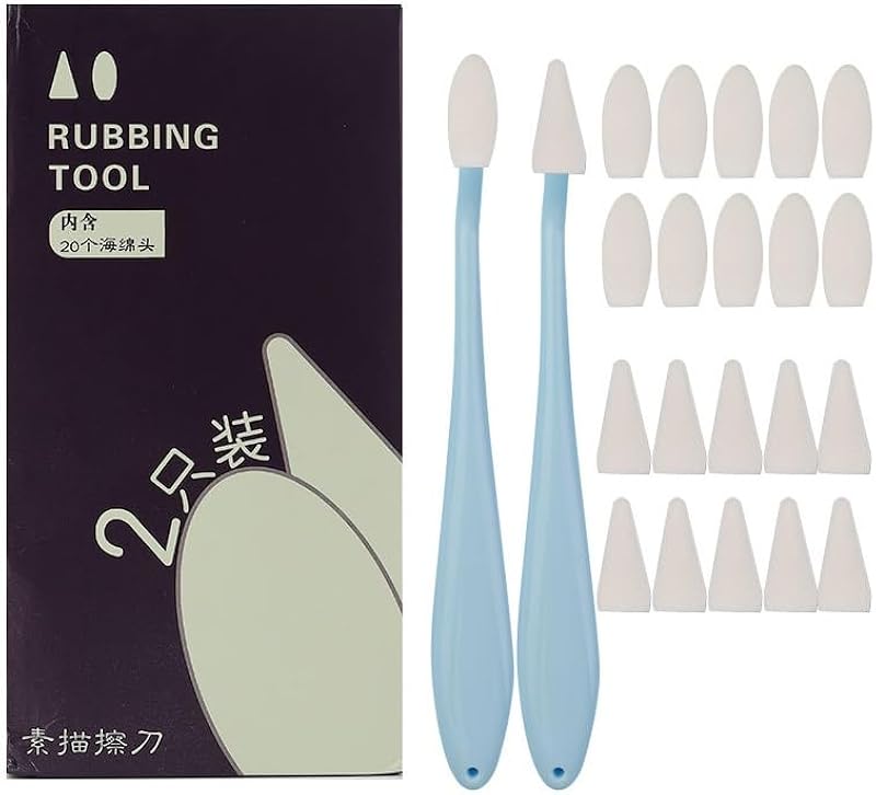 fashion mania Paper Art Blenders Blending Stumps Sketch Trimmer Erase Sponge Wiper Pencils for Students Artist Charcoal Sketch Drawing Tools