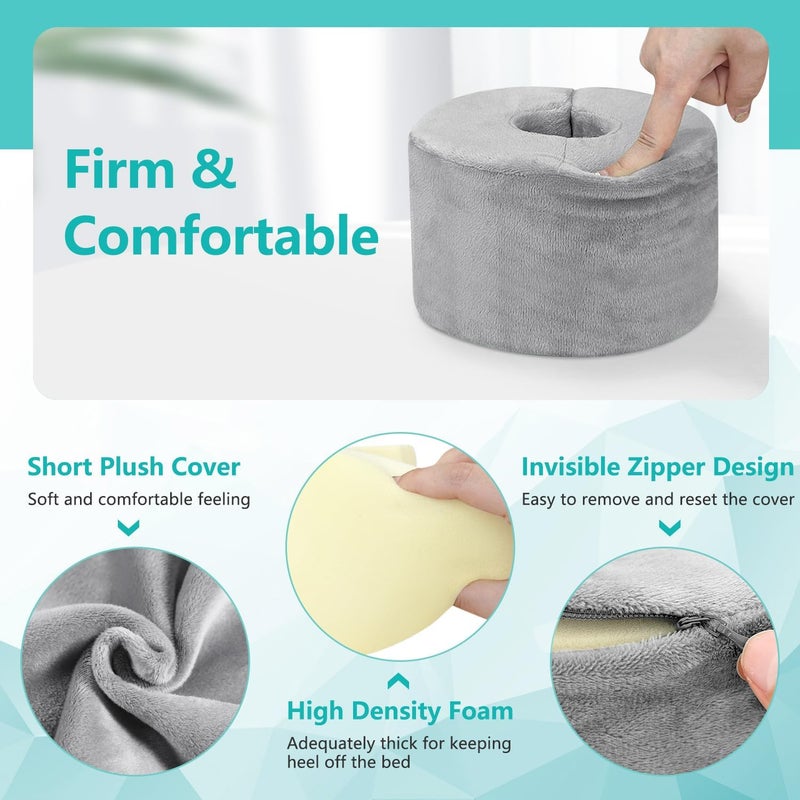 Zelen Foot Elevation Pillow Ankle Heel Elevator Wedge Foot Support Pillow Medical Ankle Cushion for Bed Sore Pressure Ulcer Sleeping Feet Leg Rest Elevated Support Foam Surgery Recovery (Small, 1PCS) - Image 5