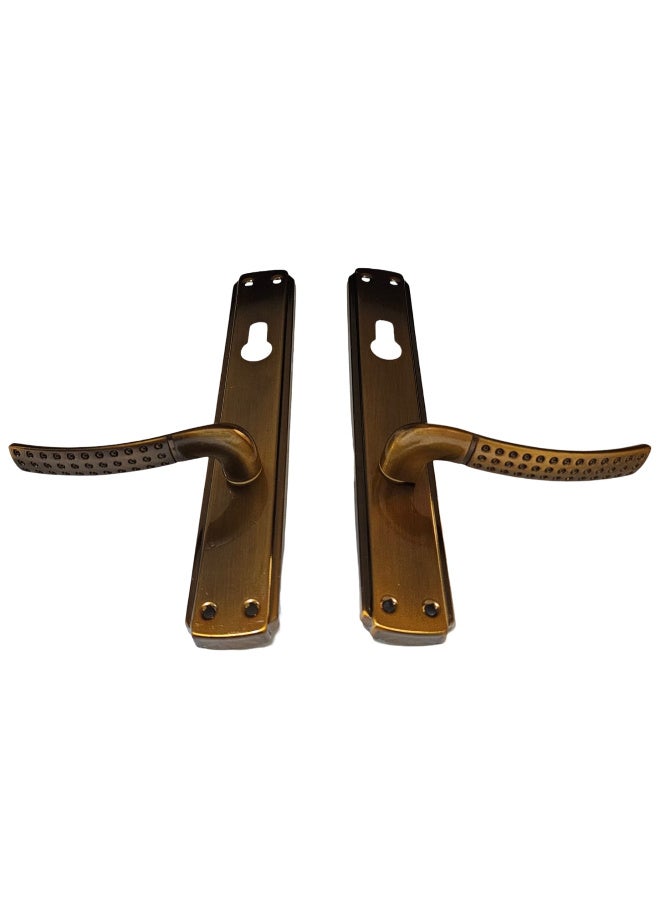 مجموعة مقابض الابواب الخشبية المزخرفة مع أدوات التركيب عدد 2 زوج - Image 3