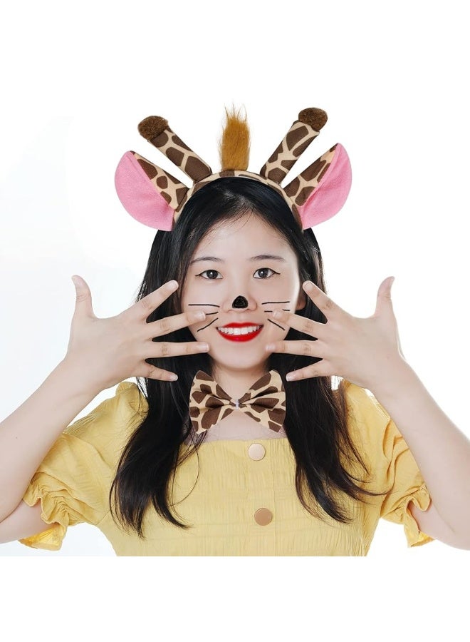 Marrywindix Khaki Giraffe Costume Tutu Set Animal Fancy Dress Costume Kit Halloween Party Dress Up Accessories - Image 1