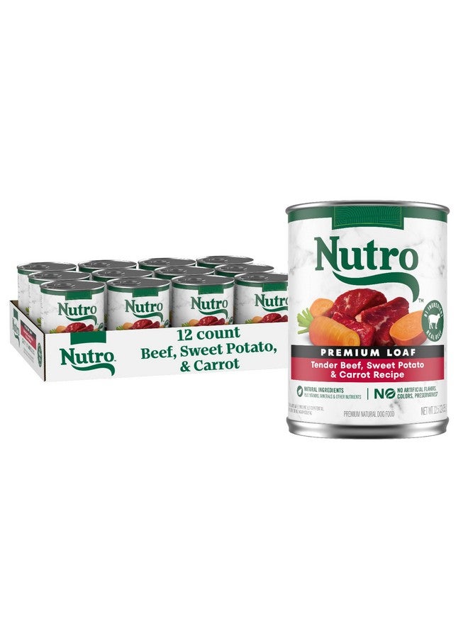 نوترو طعام رطب فاخر للكلاب البالغة من نوترو ناتشورال تشويس، بنكهة لحم البقر، عبوة من ١٢.٥ أونصة (١٢ عبوة، عبوة من قطعة واحدة) - Image 1