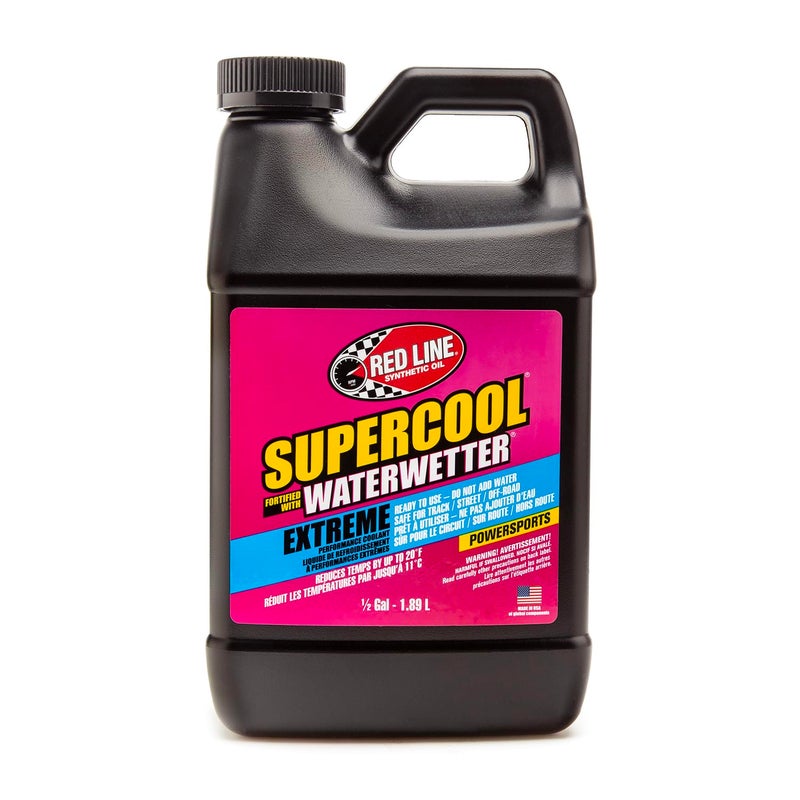 Red Line 80205 Supercool Extreme Powersports Coolant Fortified with WaterWetter - 1/2 Gallon - Image 1