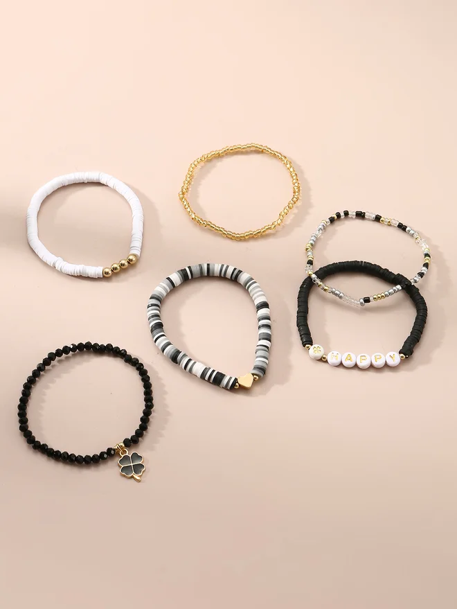 تايك تو Take Two Set of 6 - Beaded Bracelet