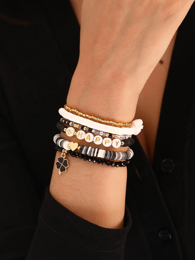 تايك تو Take Two Set of 6 - Beaded Bracelet