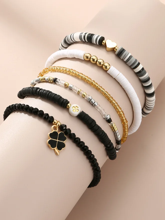 تايك تو Take Two Set of 6 - Beaded Bracelet