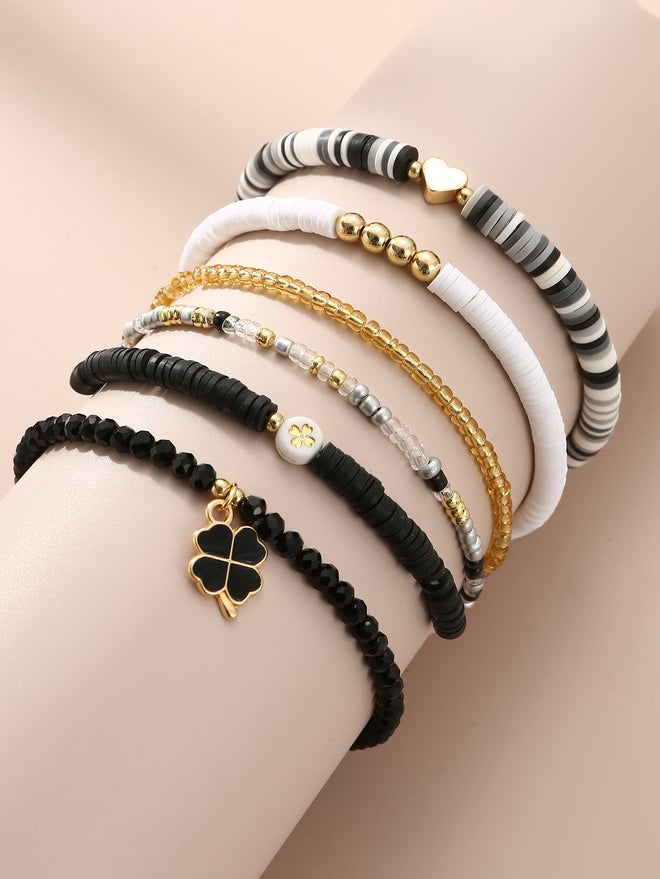 Take Two Set of 6 - Beaded Bracelet - Image 4