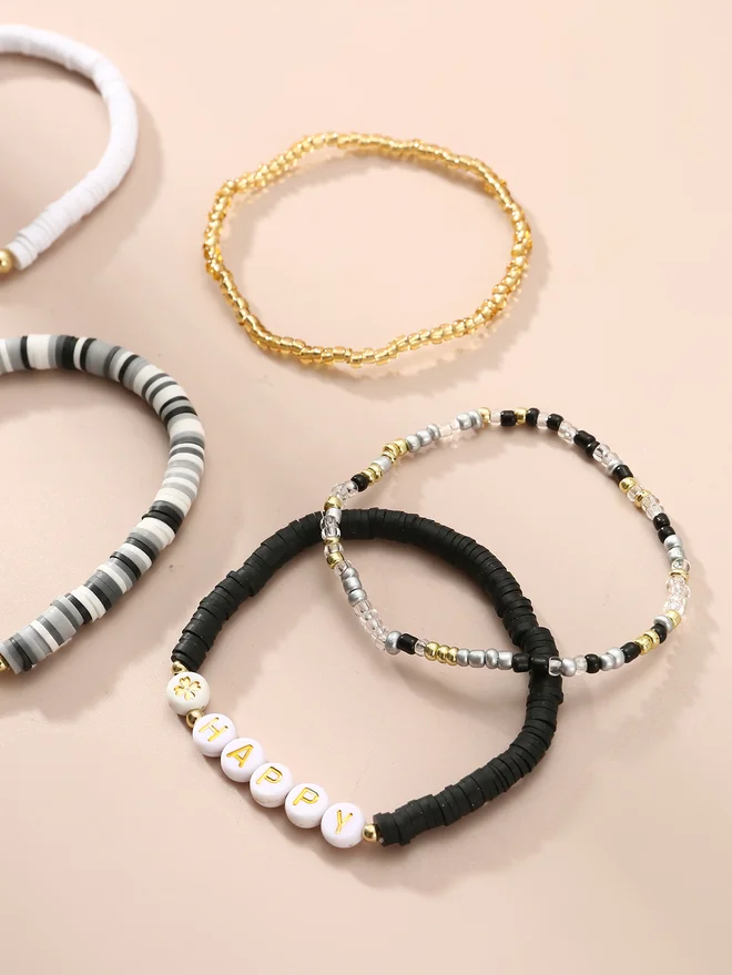 تايك تو Take Two Set of 6 - Beaded Bracelet