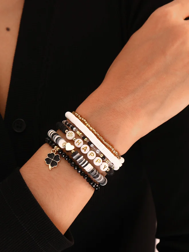 تايك تو Take Two Set of 6 - Beaded Bracelet