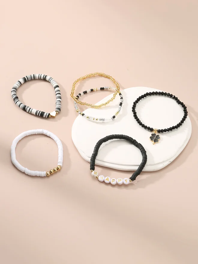 تايك تو Take Two Set of 6 - Beaded Bracelet