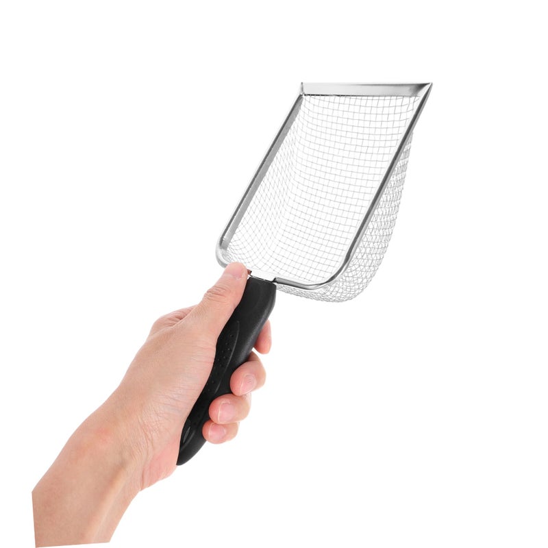 Stainless Steel Reptile Sand Shovel Fine Mesh Litter Cleaning Tool Long Lasting - Image 4