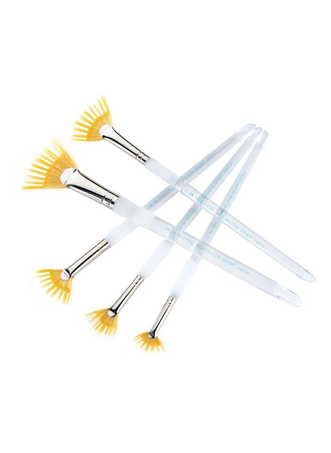 Royal & Langnickel Aqualon Wisp Fan Artist Brush Set 5 Piece  - Image 5