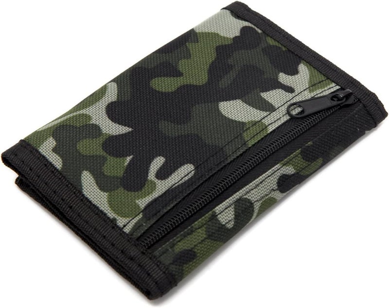 AI-DEE RFID Trifold Canvas Outdoor Sports Wallet for Kids - Front Pocket Wallet with Magic Sticker - Image 5