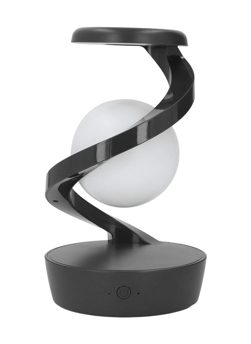 Modern Spiral Bedside Lamp, Rotating RGB Suspension Lamp, Innovative 3D Visual Levitation Ball Led Table Lamp, Nightstand Lamps Magnetic Led Desk Light Bulb for Bedroom Living Room Office Decor