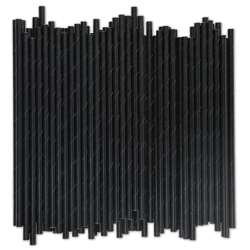 Black Paper Straws 1000 Count  775 x 024 100 Biodegradable  Compostable Disposable Drinking Straws Bulk  Cocktail Bars Restaurants