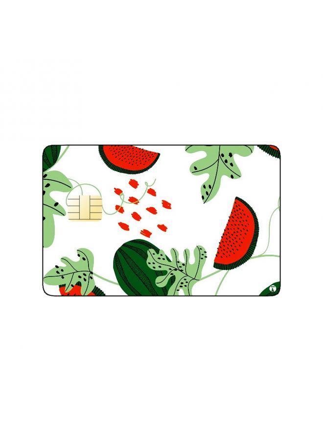 RKN PRINTED BANK CARD STICKER Delicious Watermelon Drawing - Image 2